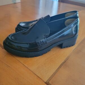Old Navy Patent Black Loafers for Women